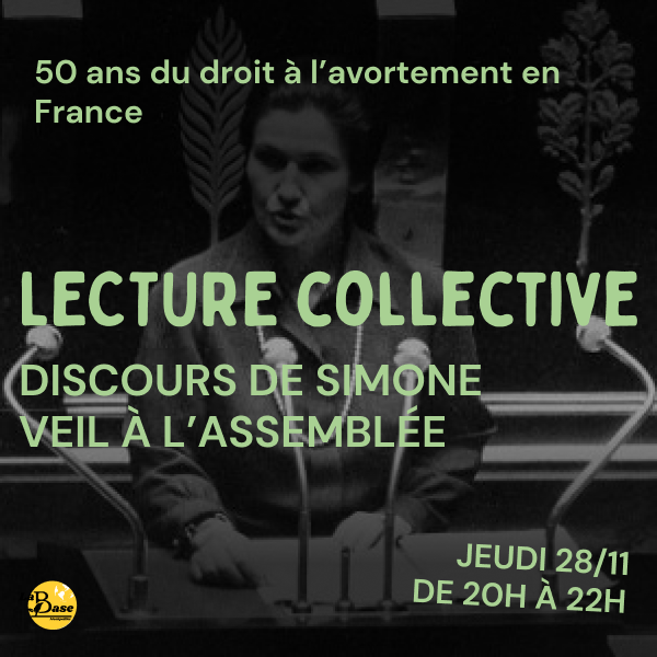 Lecture collective du discours de Simone Veil